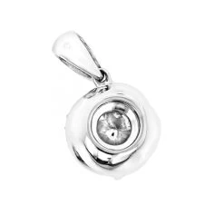 Luccello Designer Diamond Circle Pendant 0.42ct 18K White Gold -Fashion Accessories Shop luccello designer diamond circle pendant 042ct 18k gold backwh
