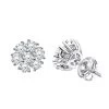 Luxurman 1 1/2ct Diamond Flower Cluster Earrings Studs 14K White Gold -Fashion Accessories Shop luxurman 1 12ct diamond flower cluster earrings studs in 14k gold mainwh