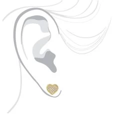 Luxurman Heart Shaped Diamond Earrings For Women 14K Yellow Gold Studs 0.76ct -Fashion Accessories Shop luxurman heart shaped diamond earrings for women 14k gold studs 076ct bodye