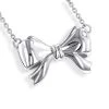 Luxurman Love Quotes Necklace Sterling Silver Diamond Bow Pendant For Women -Fashion Accessories Shop luxurman love quotes necklace sterling silver diamond bow pendant for women mainwh