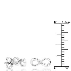 Luxurman Love Quotes: Small Diamond Infinity Earrings Sterling Silver Studs 9 Luxurman Love Quotes: Small Diamond Infinity Earrings Sterling Silver Studs -Fashion Accessories Shop luxurman love quotes small diamond infinity earrings sterling silver studs ruler