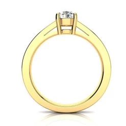 Luxurman Round Diamond Engagement Ring Setting 0.15ct 14K Yellow Gold -Fashion Accessories Shop luxurman round diamond engagement ring setting 015ct 14k gold bod