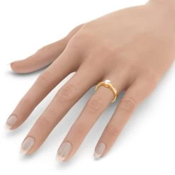 Luxurman Round Diamond Engagement Ring Setting 0.15ct 14K Yellow Gold -Fashion Accessories Shop luxurman round diamond engagement ring setting 015ct 14k gold box