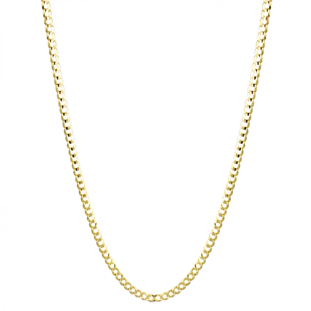 LUXURMAN Solid 10K Yellow Gold Curb Chain For Men Comfort 7mm Wide 5 LUXURMAN Solid 10K Yellow Gold Curb Chain For Men Comfort 7mm Wide - Image 3