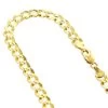 LUXURMAN Solid 10K Yellow Gold Curb Chain For Men Comfort 8mm Wide -Fashion Accessories Shop luxurman solid 10k gold curb chain for men comfort 8mm wide main