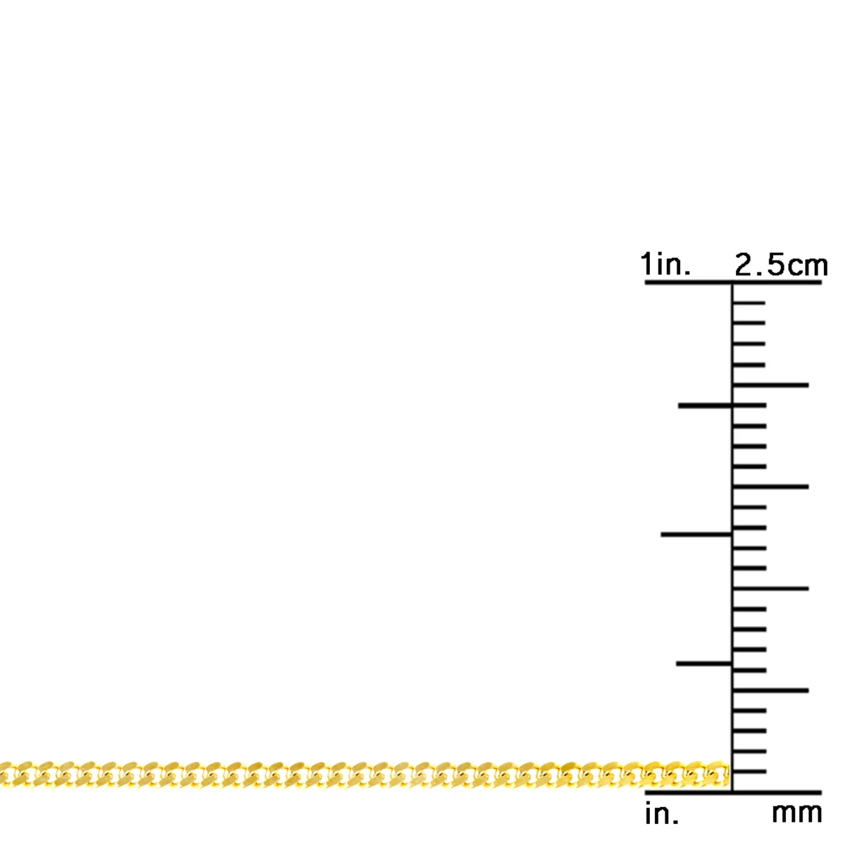 LUXURMAN Solid 10K White Gold Curb Chain For Men & Women Gourmette 1.5mm 10 LUXURMAN Solid 10K White Gold Curb Chain For Men & Women Gourmette 1.5mm - Image 8