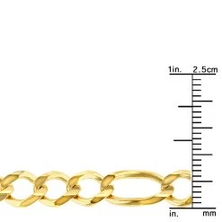 LUXURMAN Solid 10K Yellow Gold Figaro Chain For Men 7mm Wide -Fashion Accessories Shop luxurman solid 10k gold figaro chain for men 7mm wide rulerye