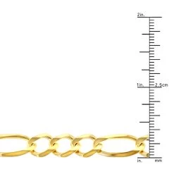 LUXURMAN Solid 10K Yellow Gold Figaro Chain For Men 8.5mm Wide -Fashion Accessories Shop luxurman solid 10k gold figaro chain for men 85mm wide rulerye