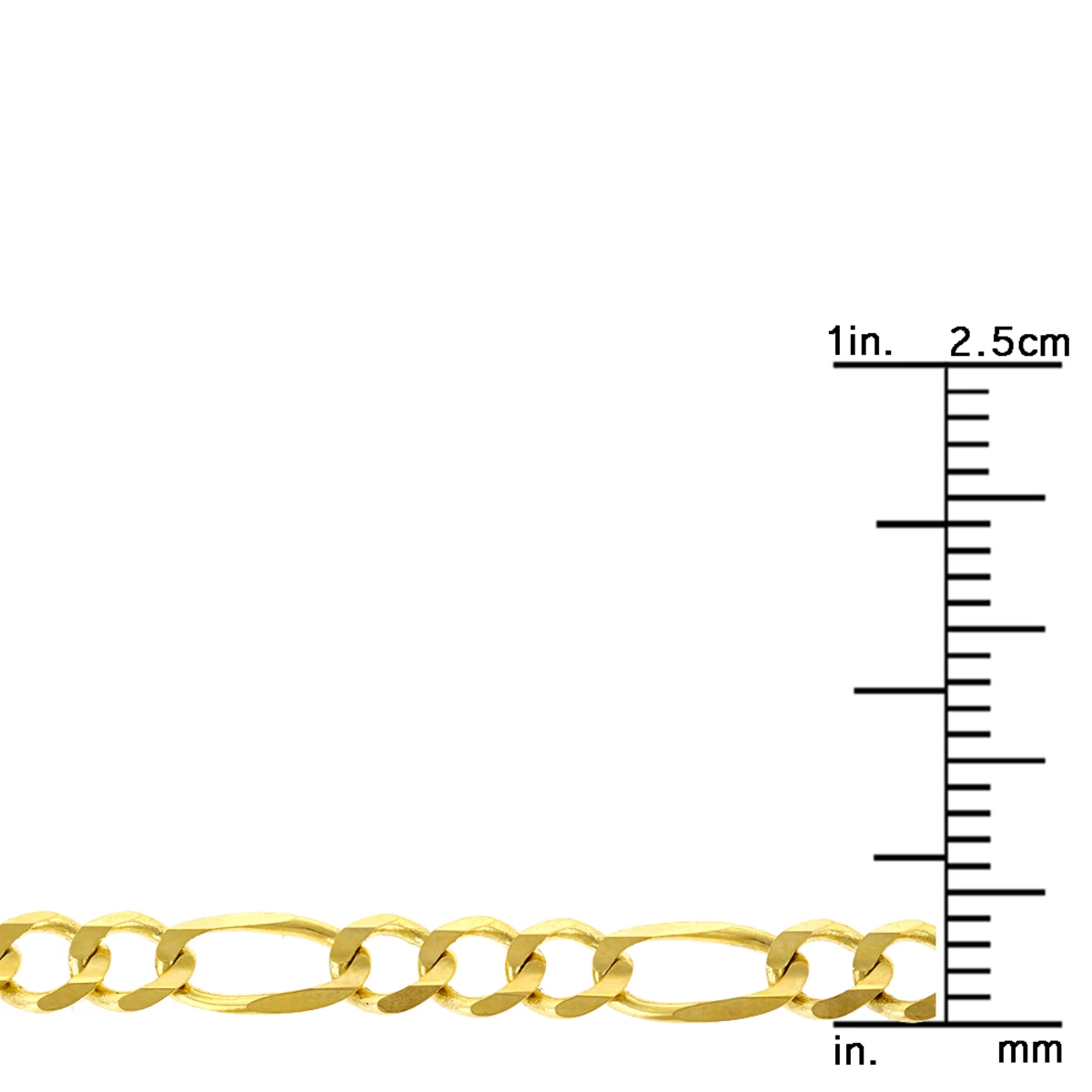 LUXURMAN Solid 10K Yellow Gold Figaro Chain For Men & Women 4mm Wide 6 LUXURMAN Solid 10K Yellow Gold Figaro Chain For Men & Women 4mm Wide - Image 4