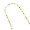 LUXURMAN Solid 10K Yellow Gold Figaro Chain For Men & Women 6mm Wide