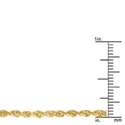 LUXURMAN Solid 10K Yellow Gold Rope Chain For Men & Women Diamond Cut 2.5mm -Fashion Accessories Shop luxurman solid 10k gold rope chain for men women diamond cut 25mm rulerye
