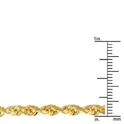 LUXURMAN Solid 10K Yellow Gold Rope Chain For Men & Women Diamond Cut 4mm -Fashion Accessories Shop luxurman solid 10k gold rope chain for men women diamond cut 4mm rulerye