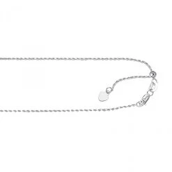 LUXURMAN Solid 10K Yellow Gold Rope Chain For Women Adjustable 1mm Wide -Fashion Accessories Shop luxurman solid 10k gold rope chain for women adjustable 1mm wide wh