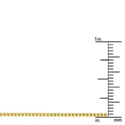 LUXURMAN Solid 14K Yellow Gold Box Chain For Men & Women 1.1mm Wide -Fashion Accessories Shop luxurman solid 14k gold box chain for men women 11mm wide ruler