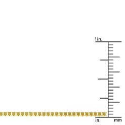 LUXURMAN Solid 14K White Gold Box Chain For Men & Women 1.4mm Wide 12 LUXURMAN Solid 14K White Gold Box Chain For Men & Women 1.4mm Wide -Fashion Accessories Shop luxurman solid 14k gold box chain for men women 14mm wide ruler