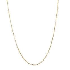 LUXURMAN Solid 14K Yellow Gold Box Chain For Men & Women Round 2.8mm Wide -Fashion Accessories Shop luxurman solid 14k gold box chain for men women round 28mm wide boxye
