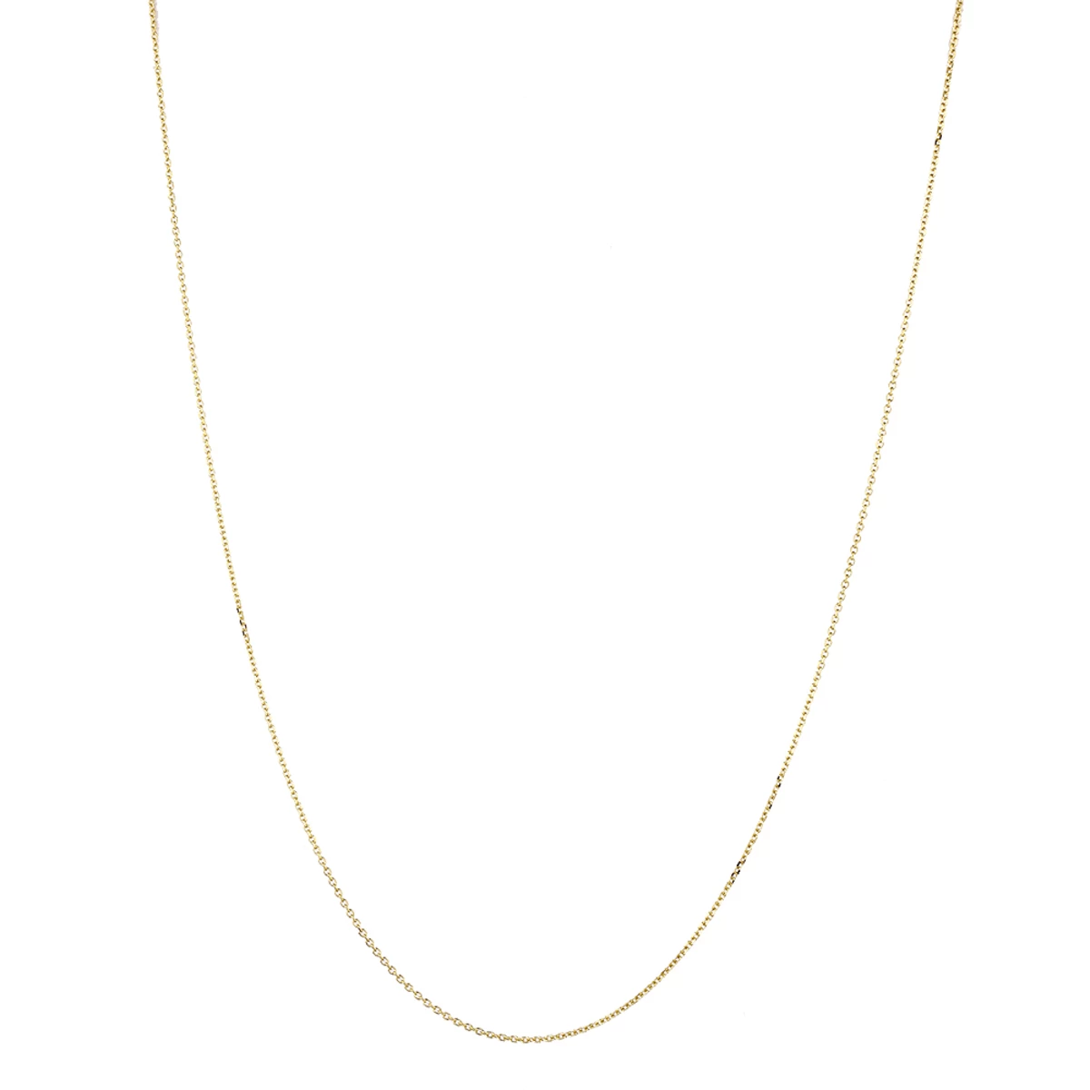 LUXURMAN Solid 14K Yellow Gold Cable Chain For Men & Women 1.4mm Wide 8 LUXURMAN Solid 14K Yellow Gold Cable Chain For Men & Women 1.4mm Wide - Image 6