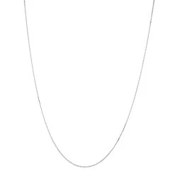 LUXURMAN Solid 14K White Gold Cable Chain For Men & Women 1.8mm Wide -Fashion Accessories Shop luxurman solid 14k gold cable chain for men women 18mm wide boxwh