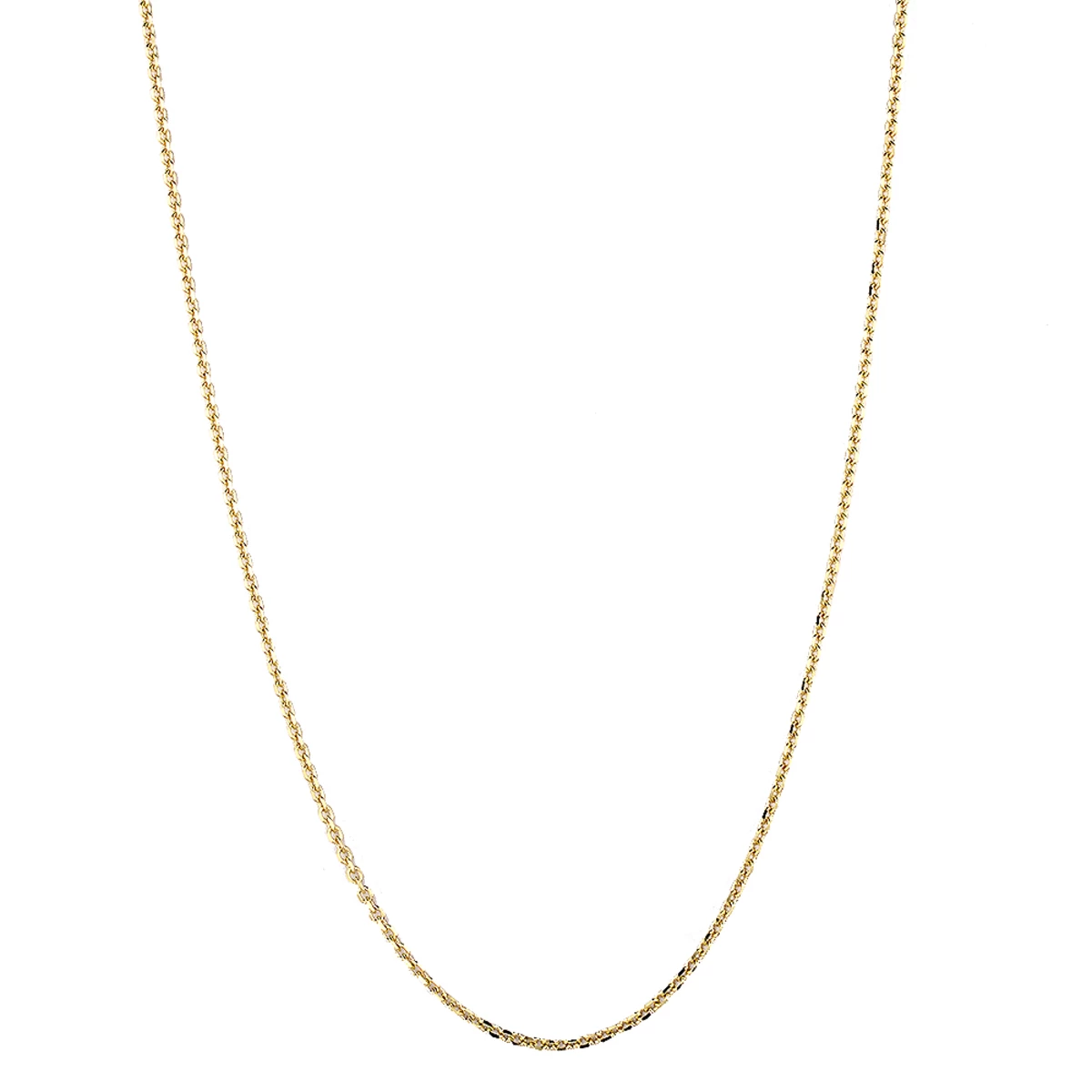 LUXURMAN Solid 14K Yellow Gold Cable Chain For Men & Women 2.3mm Wide 8 LUXURMAN Solid 14K Yellow Gold Cable Chain For Men & Women 2.3mm Wide - Image 6
