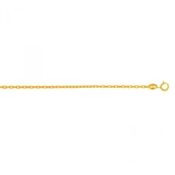 LUXURMAN Solid 14K Yellow Gold Cable Chain For Men & Women Oval 1.7mm Wide