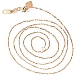 LUXURMAN Solid 14K Yellow Gold Cable Chain For Women Adjustable 0.9mm -Fashion Accessories Shop luxurman solid 14k gold cable chain for women adjustable 09mm backro