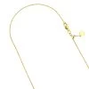 LUXURMAN Solid 14K Yellow Gold Cable Chain For Women Adjustable 0.9mm
