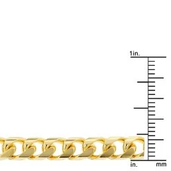 LUXURMAN Solid 14K Yellow Gold Cuban Link Chain For Men Miami 6mm Wide -Fashion Accessories Shop luxurman solid 14k gold cuban link chain for men miami 6mm wide rulerye