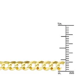 LUXURMAN Solid 14K White Gold Curb Chain For Men Comfort 5.5mm Wide -Fashion Accessories Shop luxurman solid 14k gold curb chain for men comfort 55mm wide rulerye