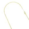 LUXURMAN Solid 14K Yellow Gold Curb Chain For Men & Women Gourmette 1mm Wide