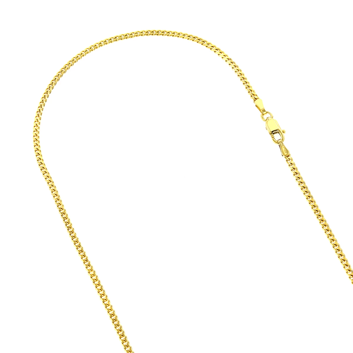 LUXURMAN Solid 14K Yellow Gold Curb Chain For Men & Women Gourmette 2mm Wide 3 LUXURMAN Solid 14K Yellow Gold Curb Chain For Men & Women Gourmette 2mm Wide