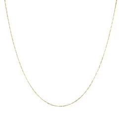 LUXURMAN Solid 14K Yellow Gold Figaro Chain For Men & Women 1.3mm Wide -Fashion Accessories Shop luxurman solid 14k gold figaro chain for men women 13mm wide boxye