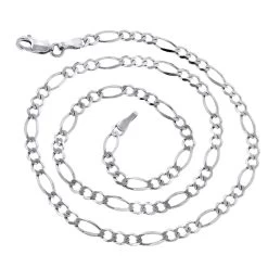 LUXURMAN Solid 14K Yellow Gold Figaro Chain For Men & Women 3mm Wide -Fashion Accessories Shop luxurman solid 14k gold figaro chain for men women 3mm wide backwh