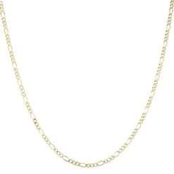 LUXURMAN Solid 14K Yellow Gold Figaro Chain For Men & Women 3mm Wide -Fashion Accessories Shop luxurman solid 14k gold figaro chain for men women 3mm wide boxye