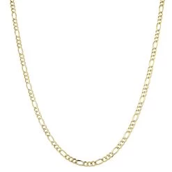 LUXURMAN Solid 14K White Gold Figaro Chain For Men & Women 4.5mm Wide -Fashion Accessories Shop luxurman solid 14k gold figaro chain for men women 45mm wide boxye