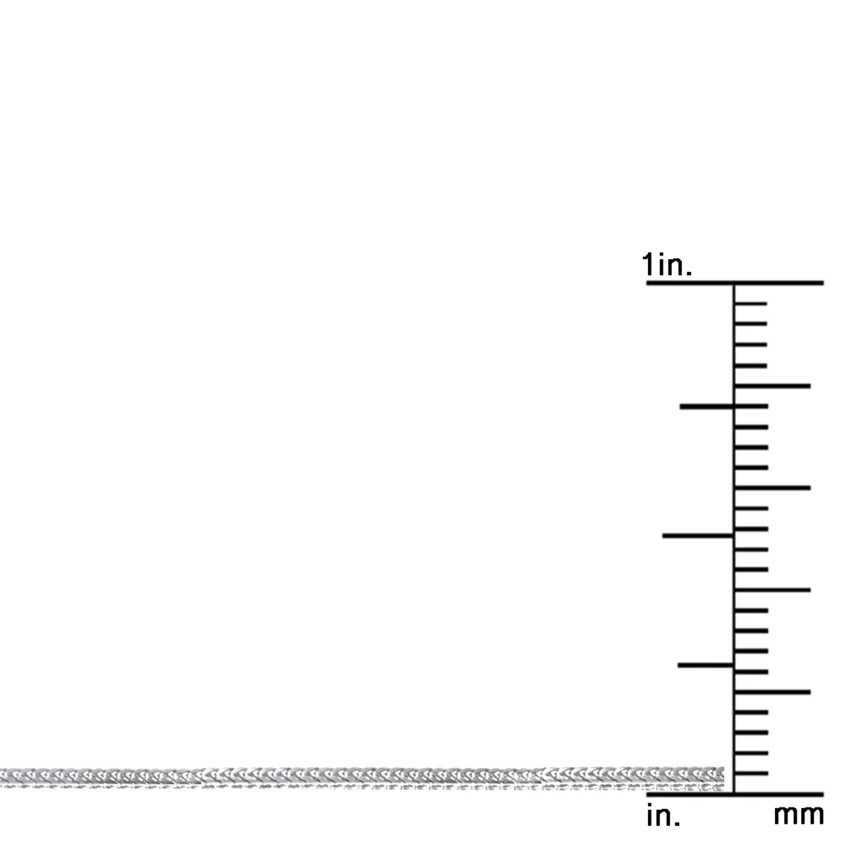 LUXURMAN Solid 14K White Gold Franco Chain For Men & Women 1.2mm Wide 9 LUXURMAN Solid 14K White Gold Franco Chain For Men & Women 1.2mm Wide - Image 7