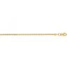 LUXURMAN Solid 14K Yellow Gold Ice Chain For Men & Women 1.3mm Wide