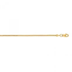LUXURMAN Solid 14K Yellow Gold Ice Chain For Men & Women 1.3mm Wide