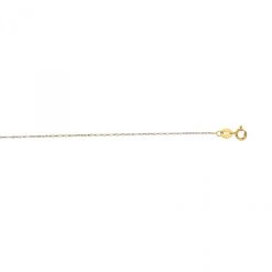 LUXURMAN Solid 14K White Gold Lumina Chain For Women 0.8mm Wide