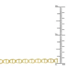 LUXURMAN Solid 14K Yellow Gold Mariner Chain For Men & Women 4.5mm Wide -Fashion Accessories Shop luxurman solid 14k gold mariner chain for men women 45mm wide rulerye