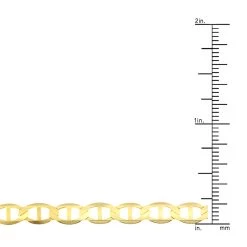 LUXURMAN Solid 14K Yellow Gold Mariner Chain For Men & Women 5.5mm Wide -Fashion Accessories Shop luxurman solid 14k gold mariner chain for men women 55mm wide rulerye