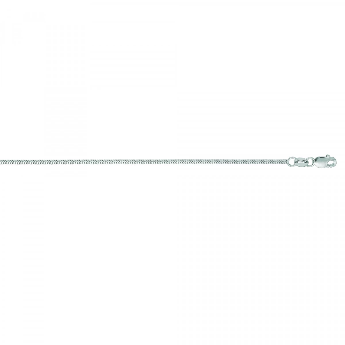 LUXURMAN Solid 14K White Gold Milano Chain For Men & Women 1.1mm Wide 3 LUXURMAN Solid 14K White Gold Milano Chain For Men & Women 1.1mm Wide