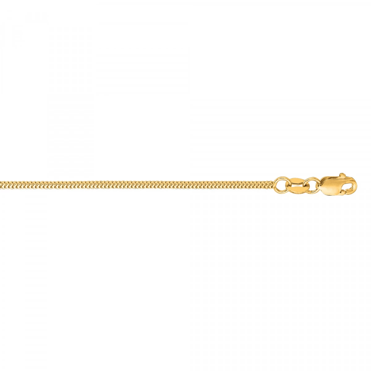 LUXURMAN Solid 14K White Gold Milano Chain For Men & Women 1.1mm Wide 4 LUXURMAN Solid 14K White Gold Milano Chain For Men & Women 1.1mm Wide - Image 2