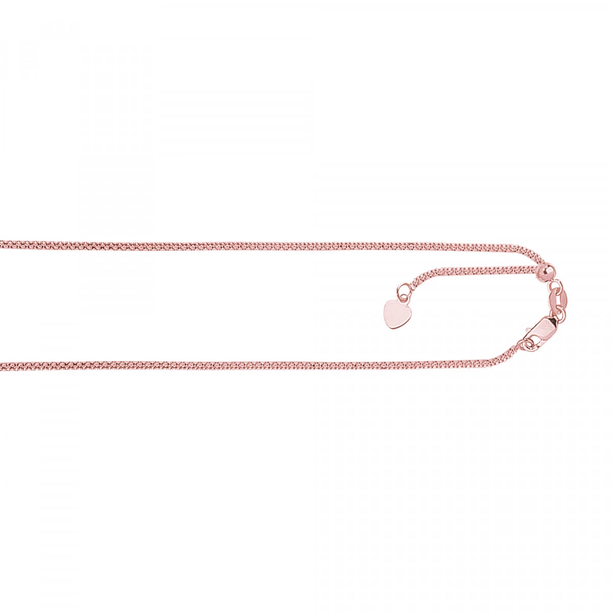 LUXURMAN Solid 14K Yellow Gold Popcorn Chain For Men & Women Adjustable 1.3mm 5 LUXURMAN Solid 14K Yellow Gold Popcorn Chain For Men & Women Adjustable 1.3mm - Image 3