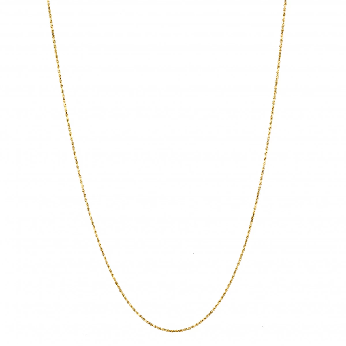 LUXURMAN Solid 14K Yellow Gold Rope Chain For Men & Women 2.5mm Wide 5 LUXURMAN Solid 14K Yellow Gold Rope Chain For Men & Women 2.5mm Wide - Image 3
