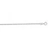 LUXURMAN Solid 14K White Gold Diamond Cut 1.3mm Rope Chain For Men & Women