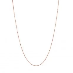 LUXURMAN Solid 14K Rose Gold Rope Chain For Men & Women Diamond Cut 1.5mm -Fashion Accessories Shop luxurman solid 14k gold rope chain for men women diamond cut 15mm boxro