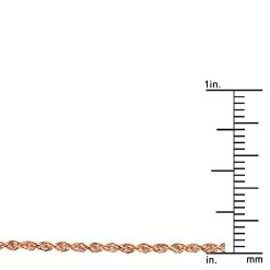 LUXURMAN Solid 14K Rose Gold Rope Chain For Men & Women Diamond Cut 1.5mm -Fashion Accessories Shop luxurman solid 14k gold rope chain for men women diamond cut 15mm rulerro