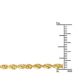 LUXURMAN Solid 14K Yellow Gold Rope Chain For Men & Women Diamond Cut 3mm -Fashion Accessories Shop luxurman solid 14k gold rope chain for men women diamond cut 3mm rulerye