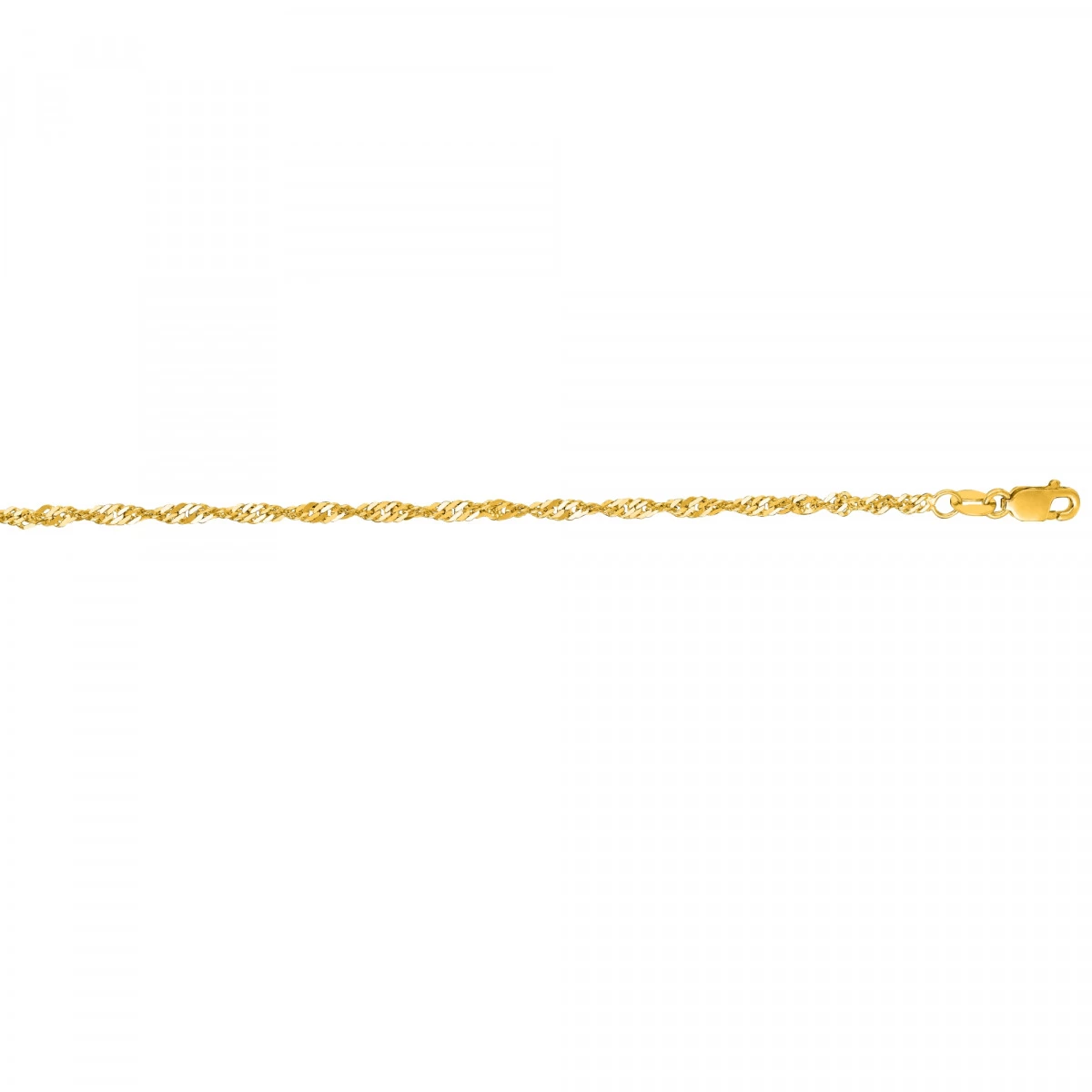 LUXURMAN Solid 14K Yellow Gold Singapore Chain For Men & Women 1.7mm Wide 3 LUXURMAN Solid 14K Yellow Gold Singapore Chain For Men & Women 1.7mm Wide