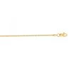 LUXURMAN Solid 14K Yellow Gold Sparkle Chain For Women 1.1mm Wide